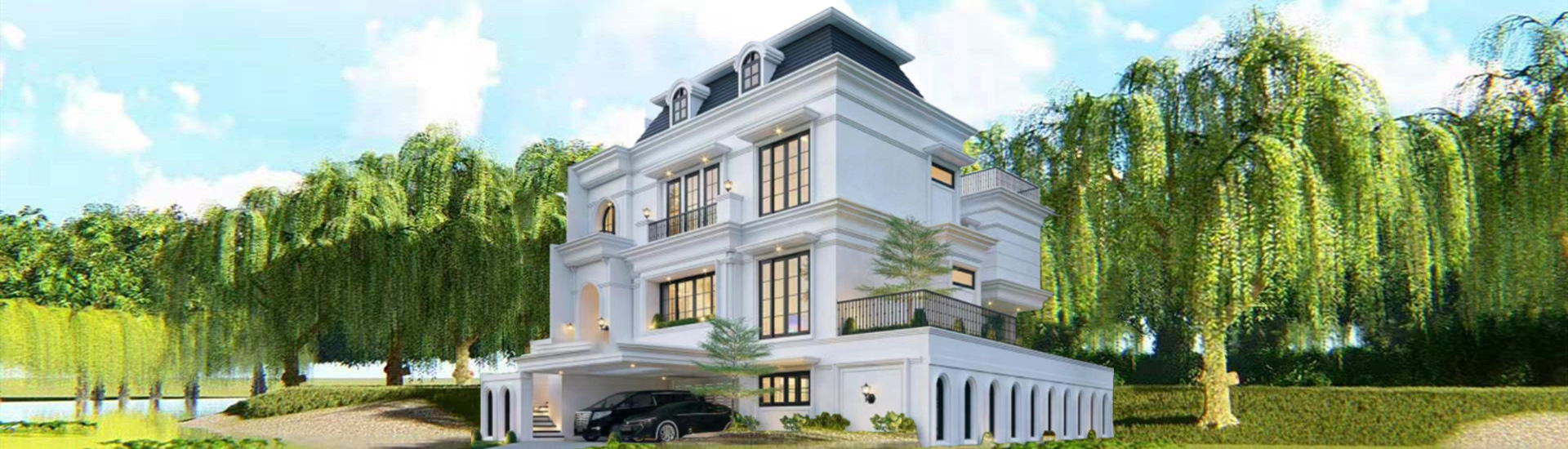 Steel and Wood Villa